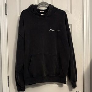 Abercrombie & Fitch Black Hoodie with White Logo